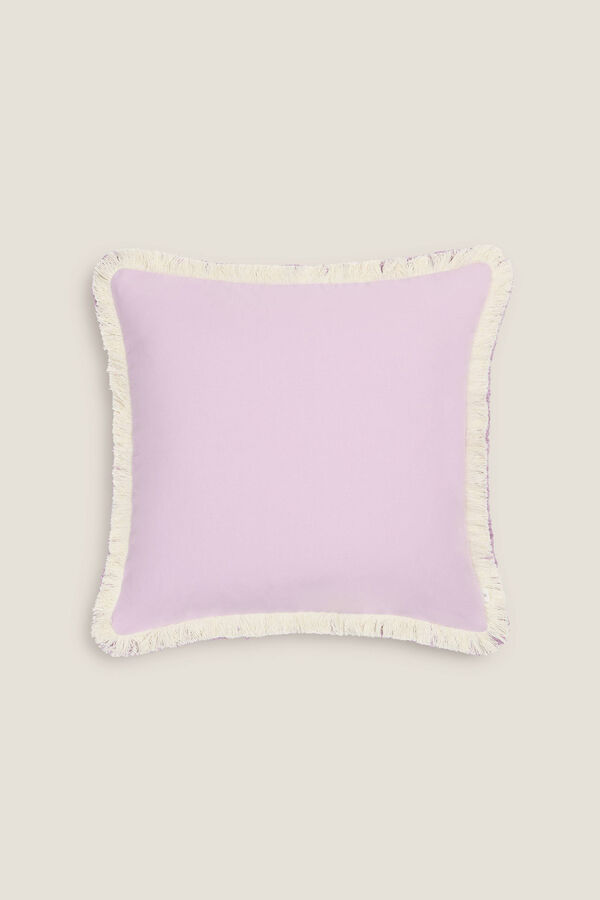 Womensecret Cotton cushion cover with fringing rose