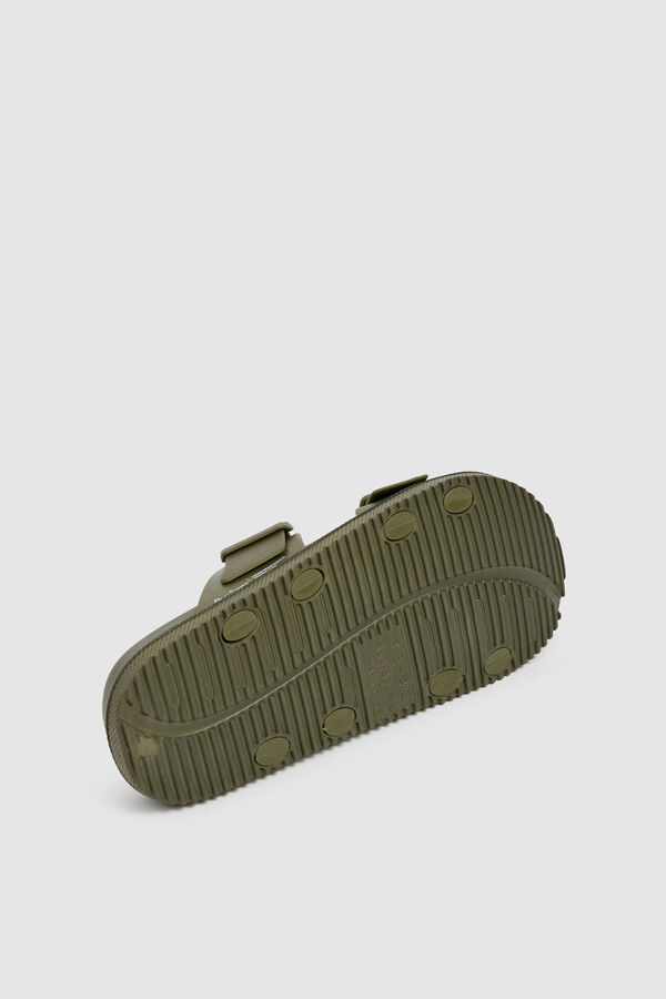 Pepe Jeans Sand&aacute;lia de tiras duplas militar estampado