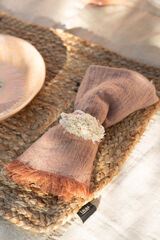Calma House Porta-guardanapos (set de 4 un.) Sami Diam. 3,5x6,5 Bege bege