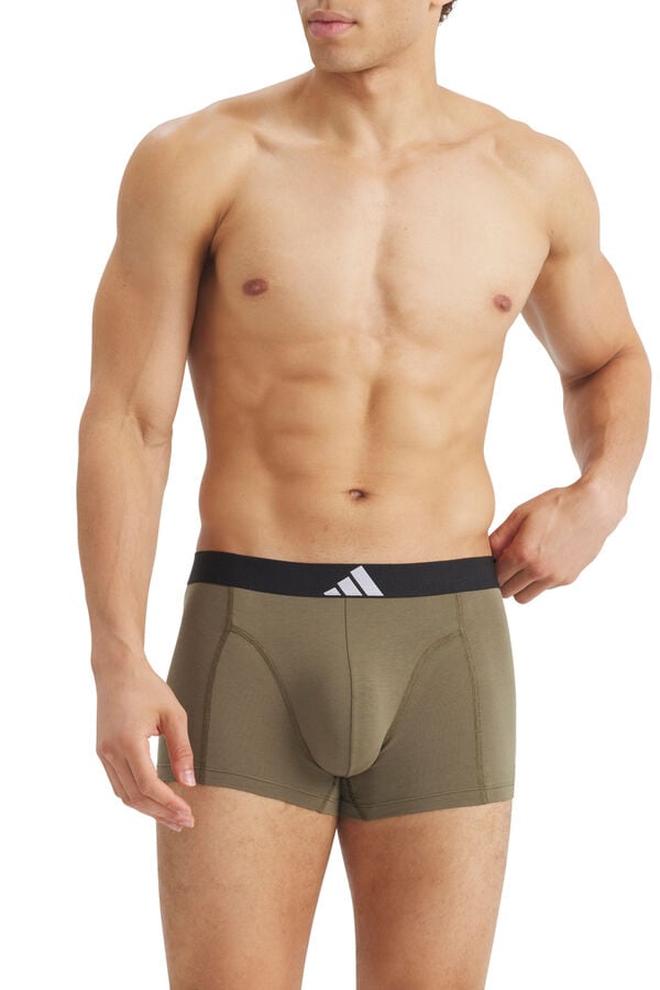 Adidas Pack 3 boxers com logo estampado