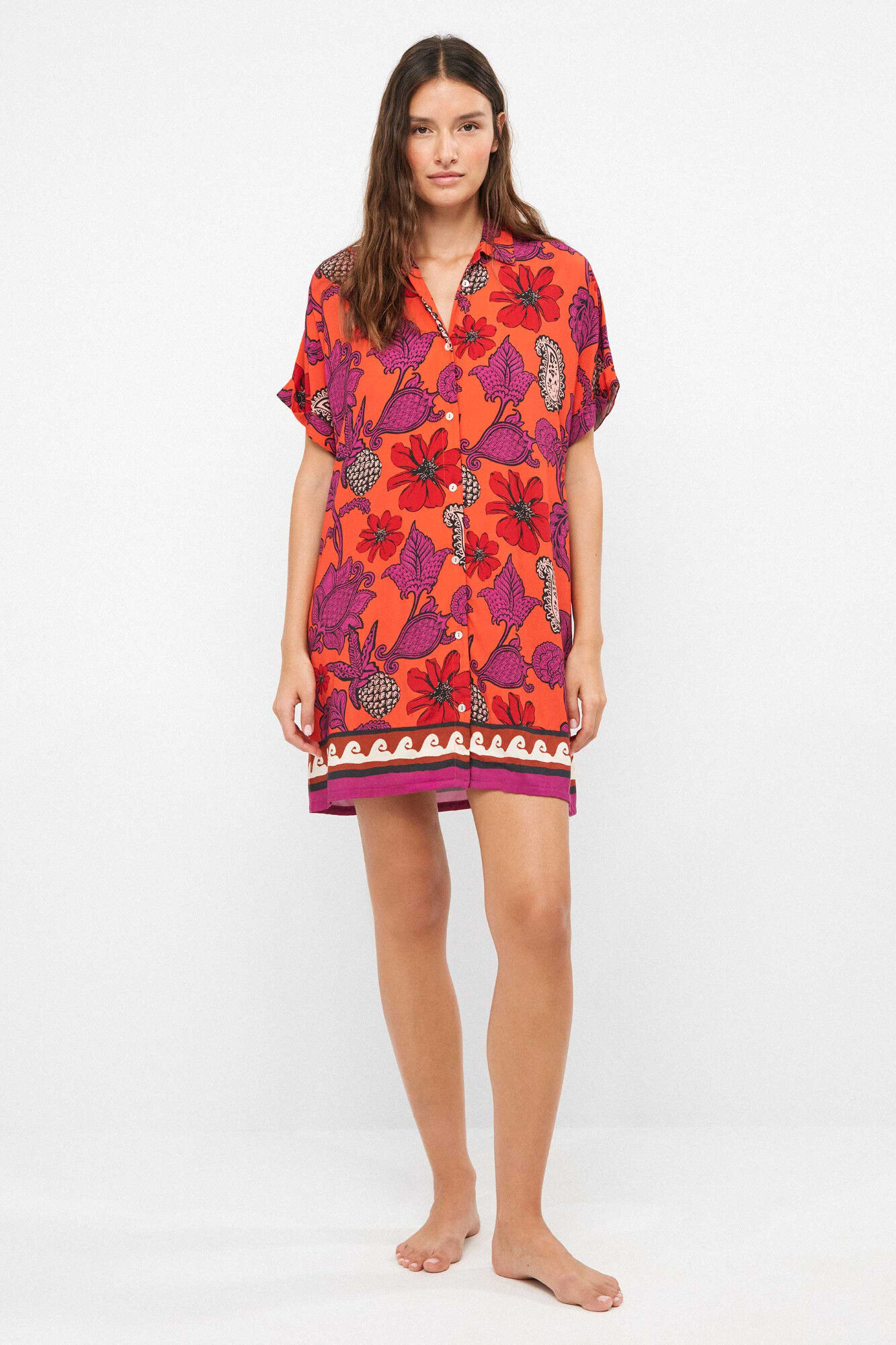 Gisela Camisola print floral tropical