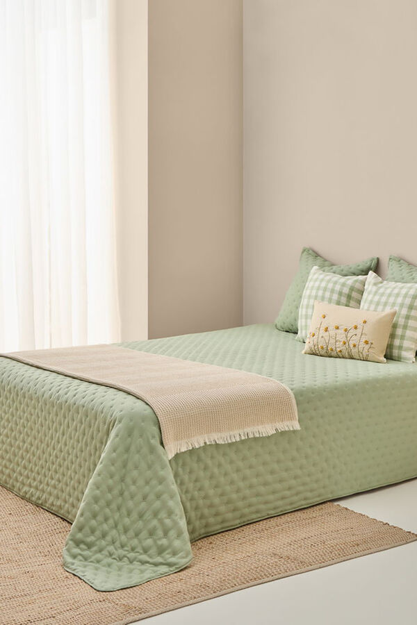 Textura Reversible plain quilt beige