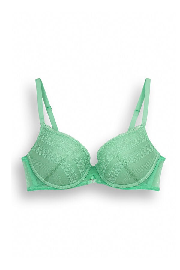 Womensecret GORGEOUS Green lace push-up bra green