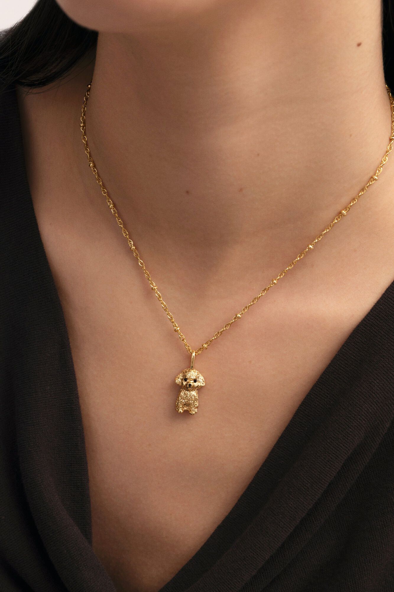 Singularu Charm Caniche Toy Ba&ntilde;o Oro