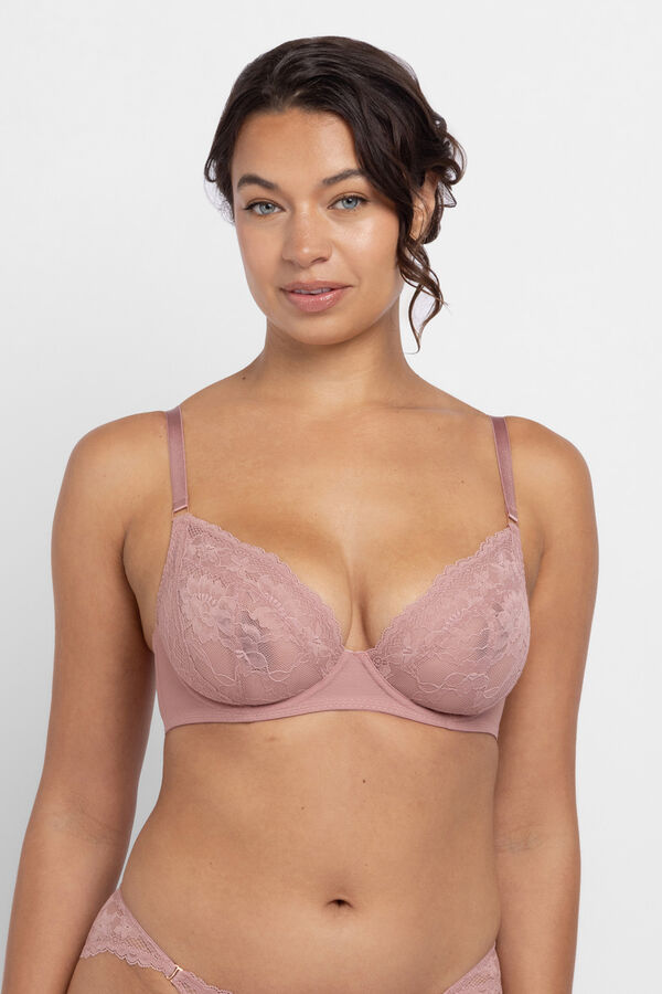 Dorina Pack 2 soutiens com aro em renda rosa