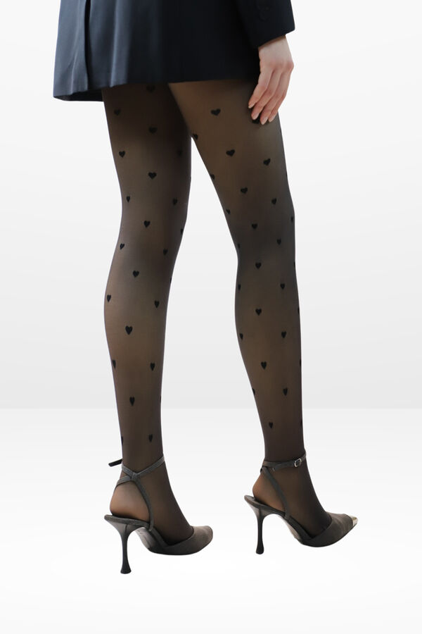 Ivette Bridal Double Layer Thermal Opac Panty 220Dn Velvet Fantasy black