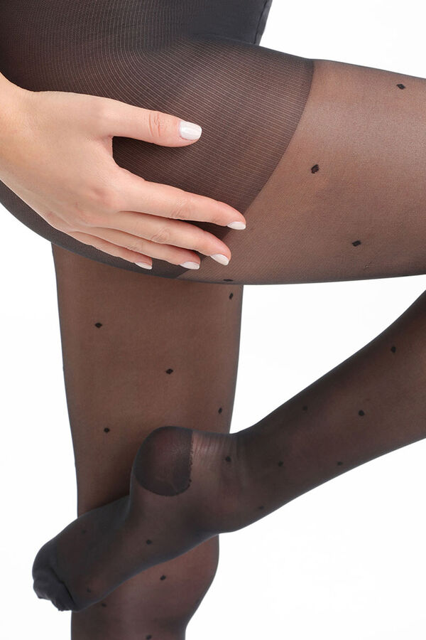 DIM Panty de compresión piernas cansadas plumeti negro