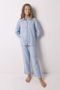 Women'secret Pijama infantil camisa às riscas, 100% algodão