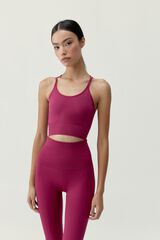 Born Living Yoga Top Viveka Ameixa estampado