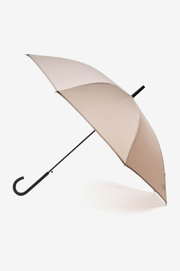 Vilanova Paraguas liso grande beige