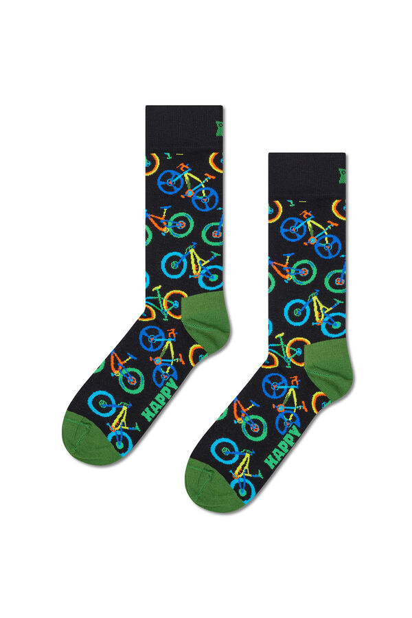 Happy Socks Meia para mountain bike  branco