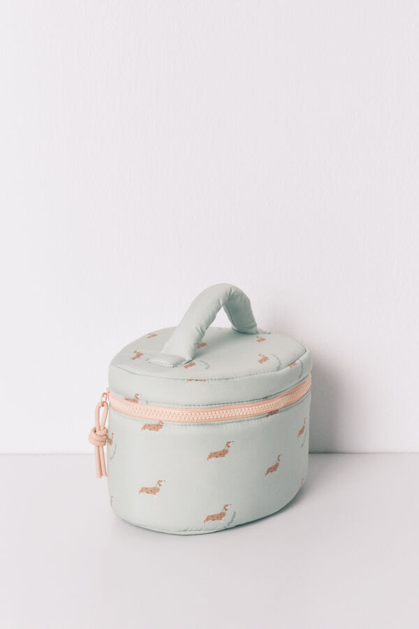 Women'secret N&eacute;cessaire m&eacute;dio estampado de c&atilde;ezinhos verde verde