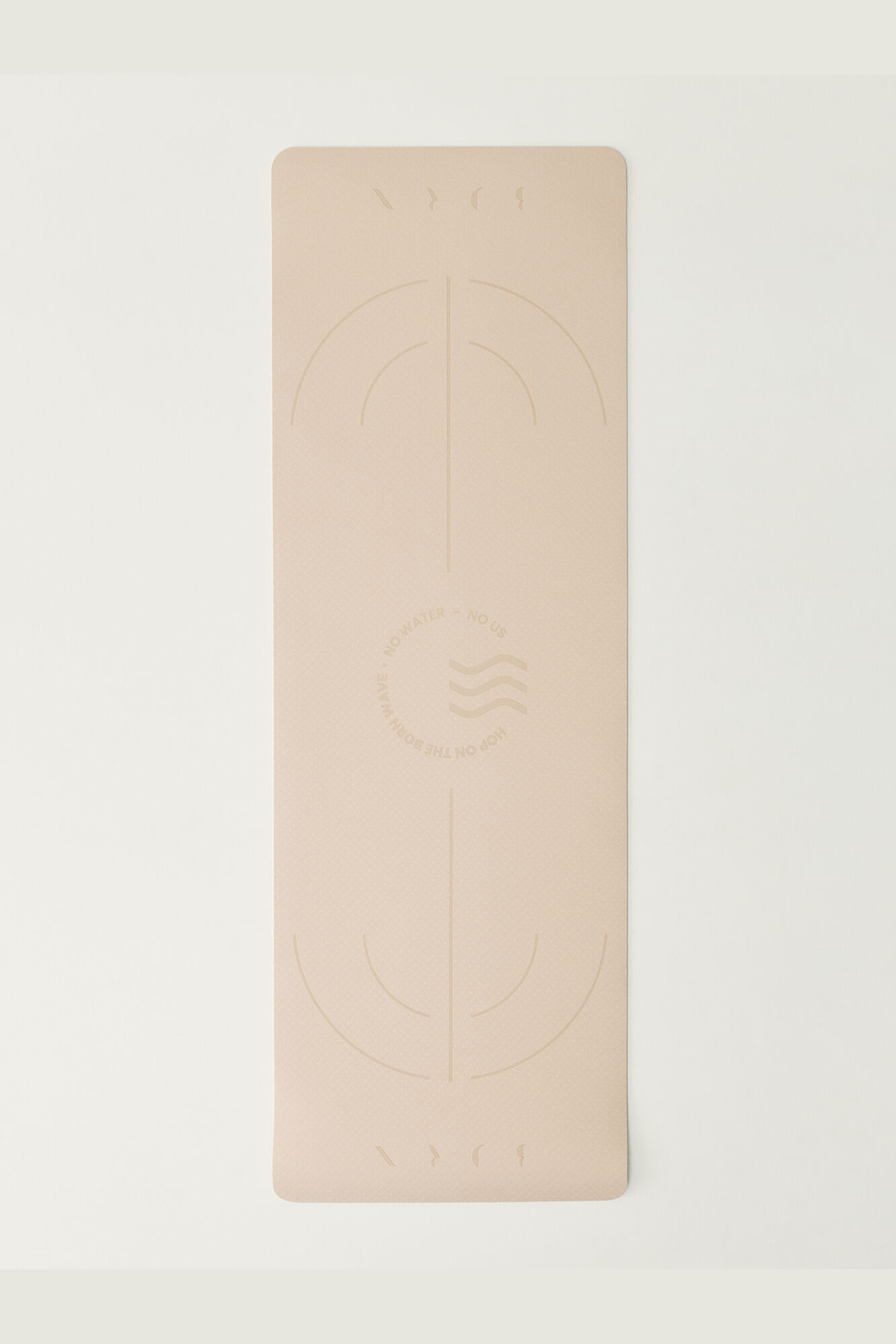 Born Living Yoga Tapete Mat Wave 6 mm bege