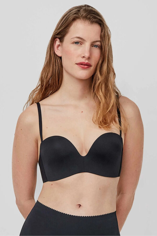 Gisela Removable extreme neckline bra black