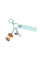 Mr. Wonderful Llavero con charms Lazy nutria - Nap the day away estampado