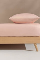 Textura Capa de baixo algodão orgânico. Cama 180-200 cm. rosa