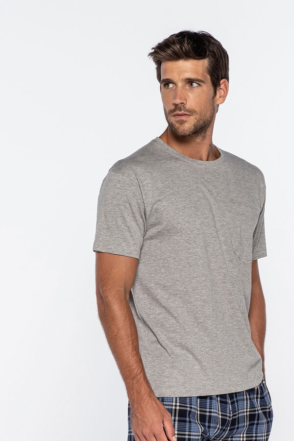 Punto Blanco T-shirt de manga curta de homem cinzento