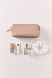 Women'secret N&eacute;cessaire pequeno de borracha castanho