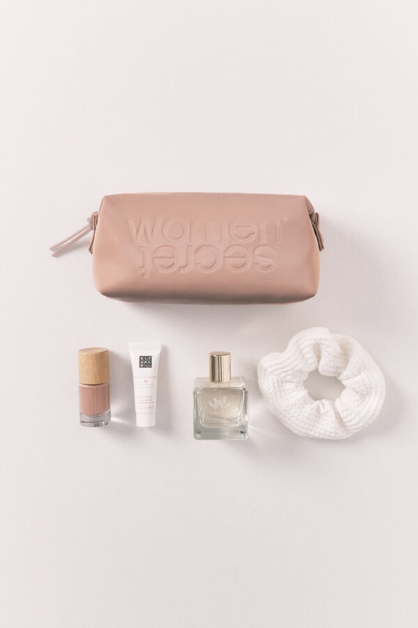 Women'secret Neceser peque&ntilde;o goma marr&oacute;n nude