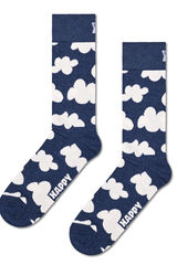 Happy Socks Meias unissex nubladas azul