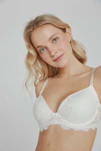 Ivette Bridal Soutien Ivette Bridal com alças multiposição e push-up em branco