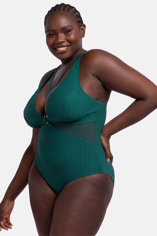 Dorina Maiô shapewear/moldador verde verde