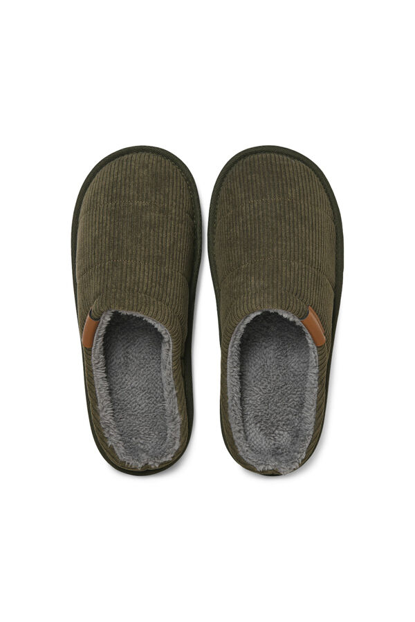 Jack & Jones Chinelos de veludo veludo verde