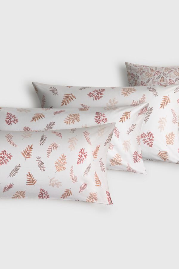 Textura Fronha estampada cru