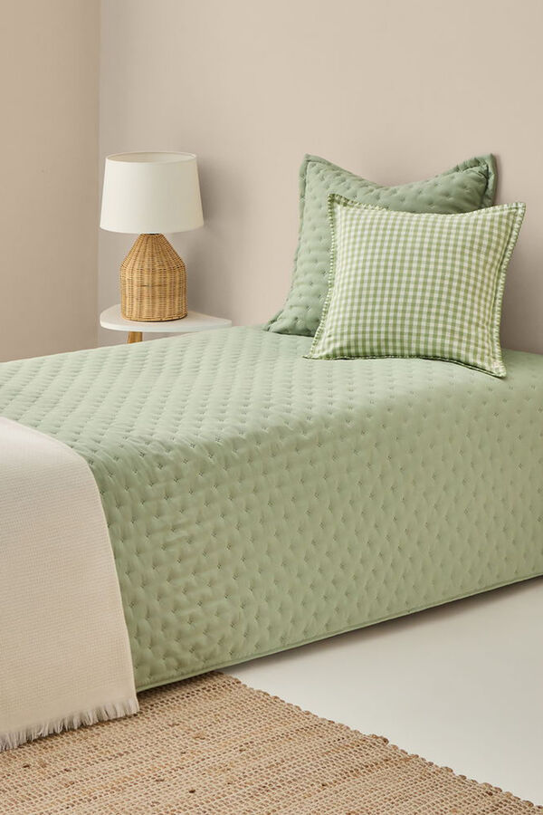 Textura Reversible plain quilt beige