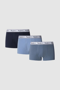 Pepe Jeans Pacote de 3 boxer liso com logo 