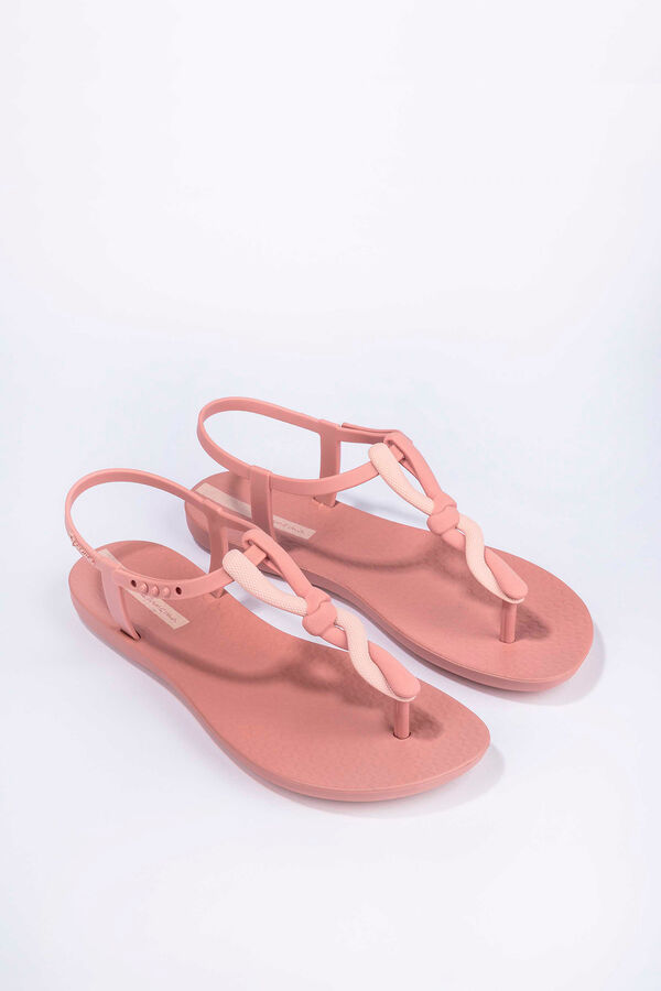 Ipanema Sand&aacute;lia com tira em T e n&oacute; rosa
