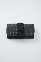 Women'secret Porta-joias port&aacute;til enrol&aacute;vel preto bolinhas preto