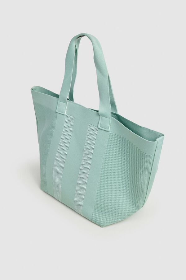 Pepe Jeans Mala tote bag em malha t&eacute;cnica azul