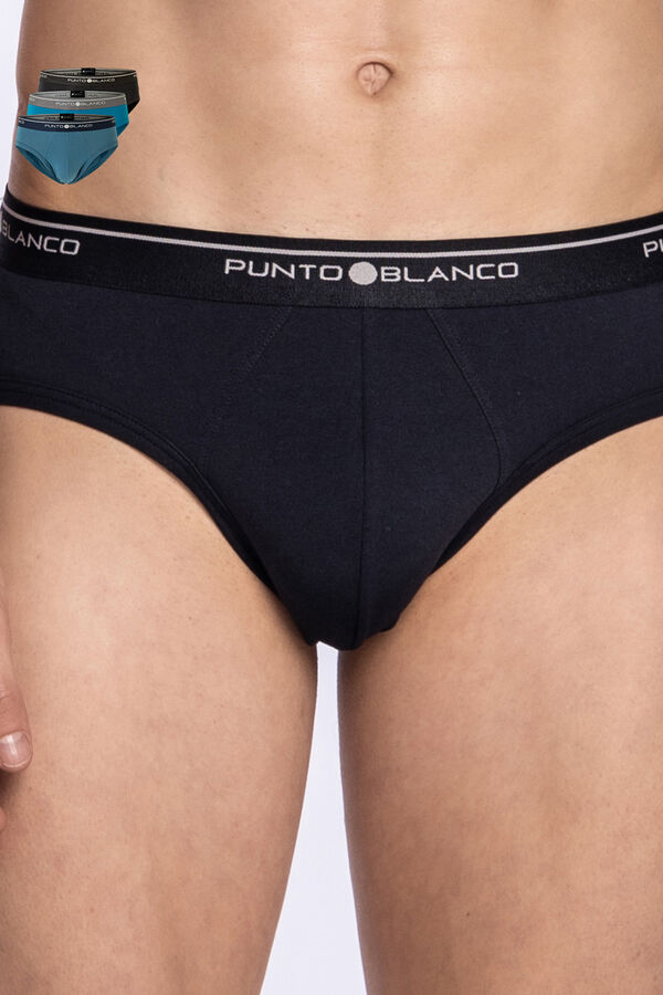 Punto Blanco Pack de 3 slips algod&oacute;n estampado