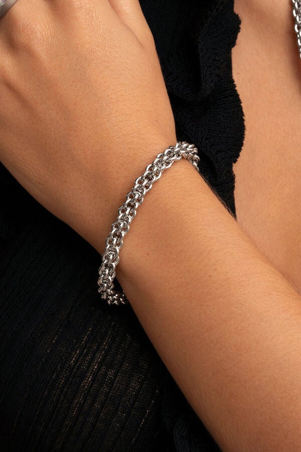 Singularu Pulsera Big Rope Acero gris