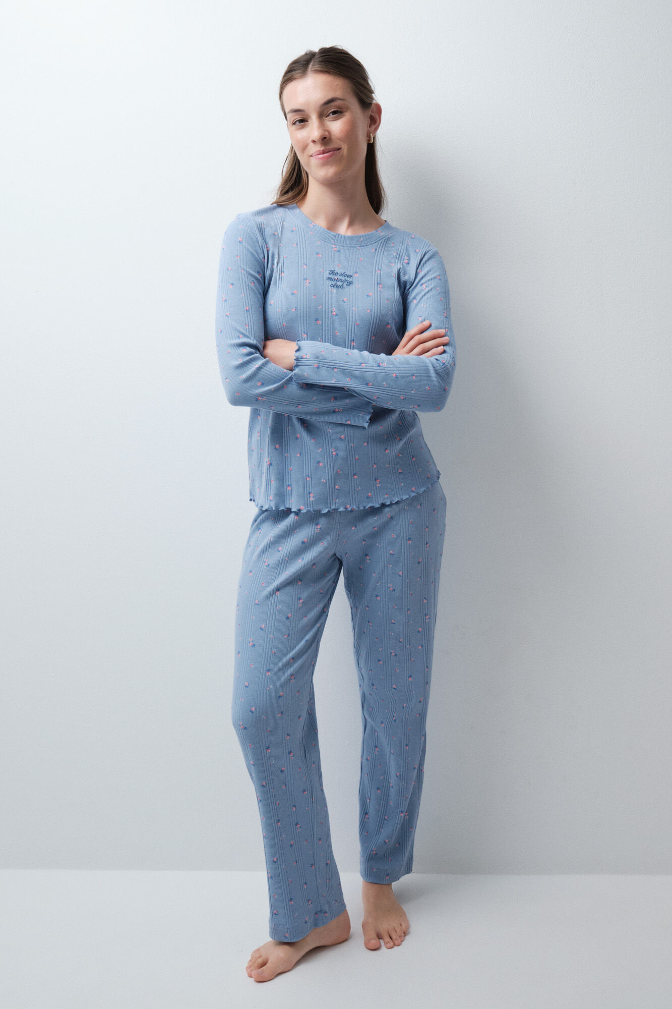 Women'secret Pijama comprido em algod&atilde;o multiflores