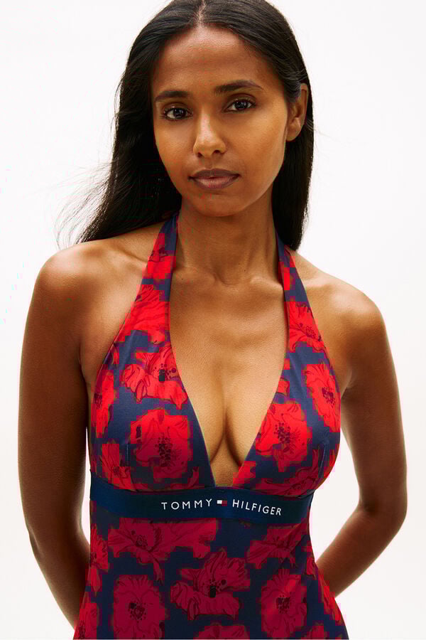Tommy Hilfiger Fato de banho halter estampado floral estampado