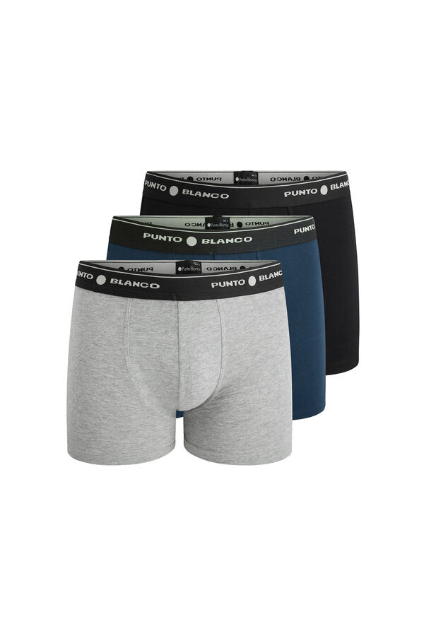 Punto Blanco Pack de 3 boxers de algodão estampado