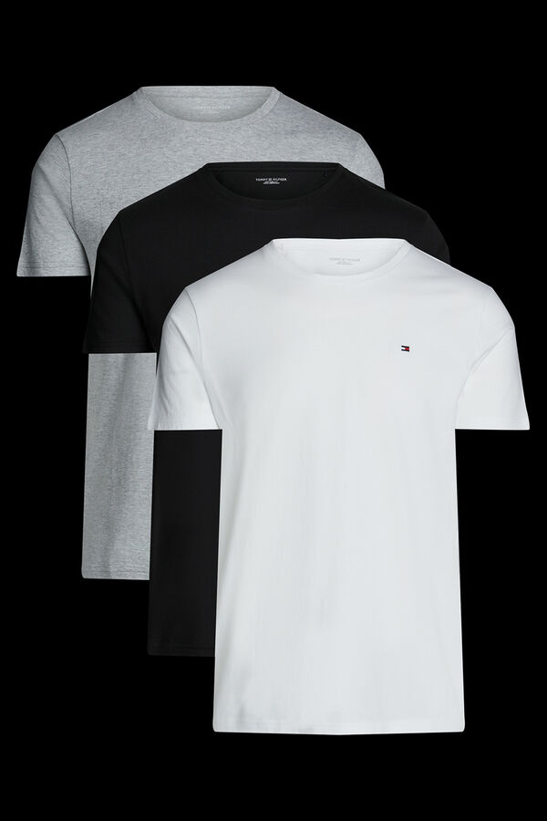 Tommy Hilfiger Pack de 3 camisetas de cuello redondo estampado