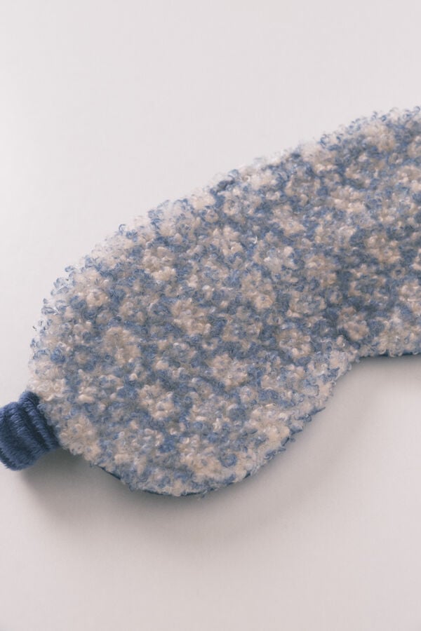 Women'secret M&aacute;scara de dormir boucl&eacute; azul estampado