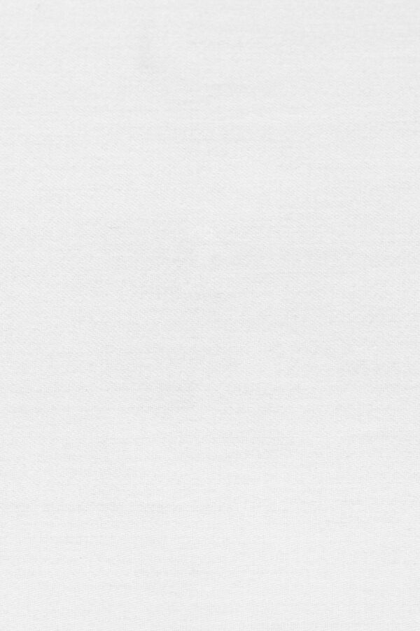 Textura Conjunto 2 capas almofada algod&atilde;o cetim. Cama 150-160 cm. branco