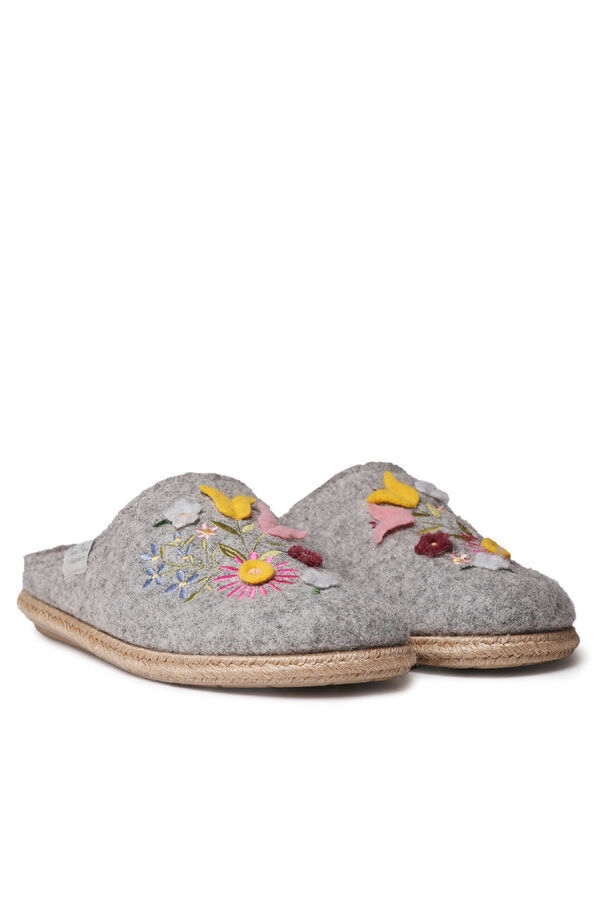 Toni Pons Women's Felt Slippers grey
