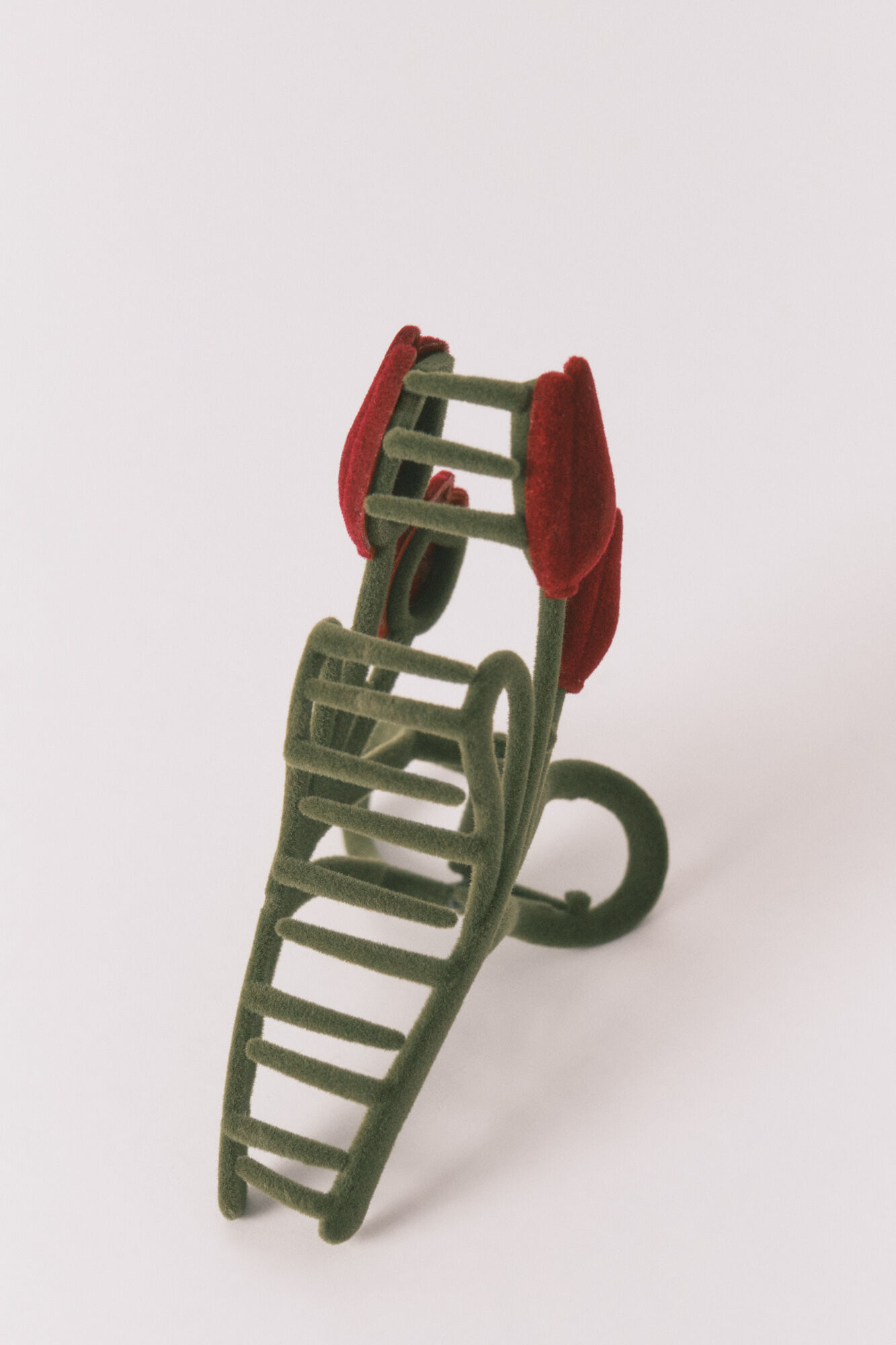 Women'secret Mola de cabelo grande tulipa vermelho e verde