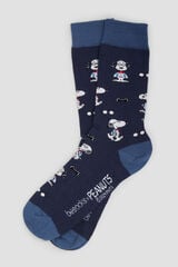 Besocks Calcetines altos Besocks de Snoopy de algodón orgánico color azul azul
