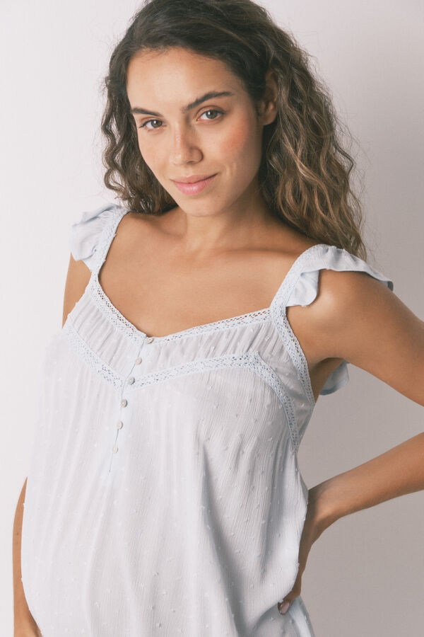 Women'secret Camisón "maternity" soft touch verde estampado