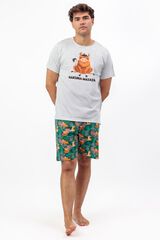 Admas Pijama curto Hakuna Matata cinzento