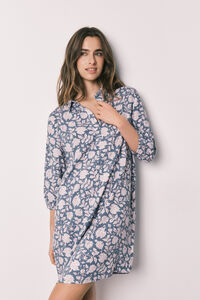 Women'secret Camisola comprida viscose estampado de flores rosa