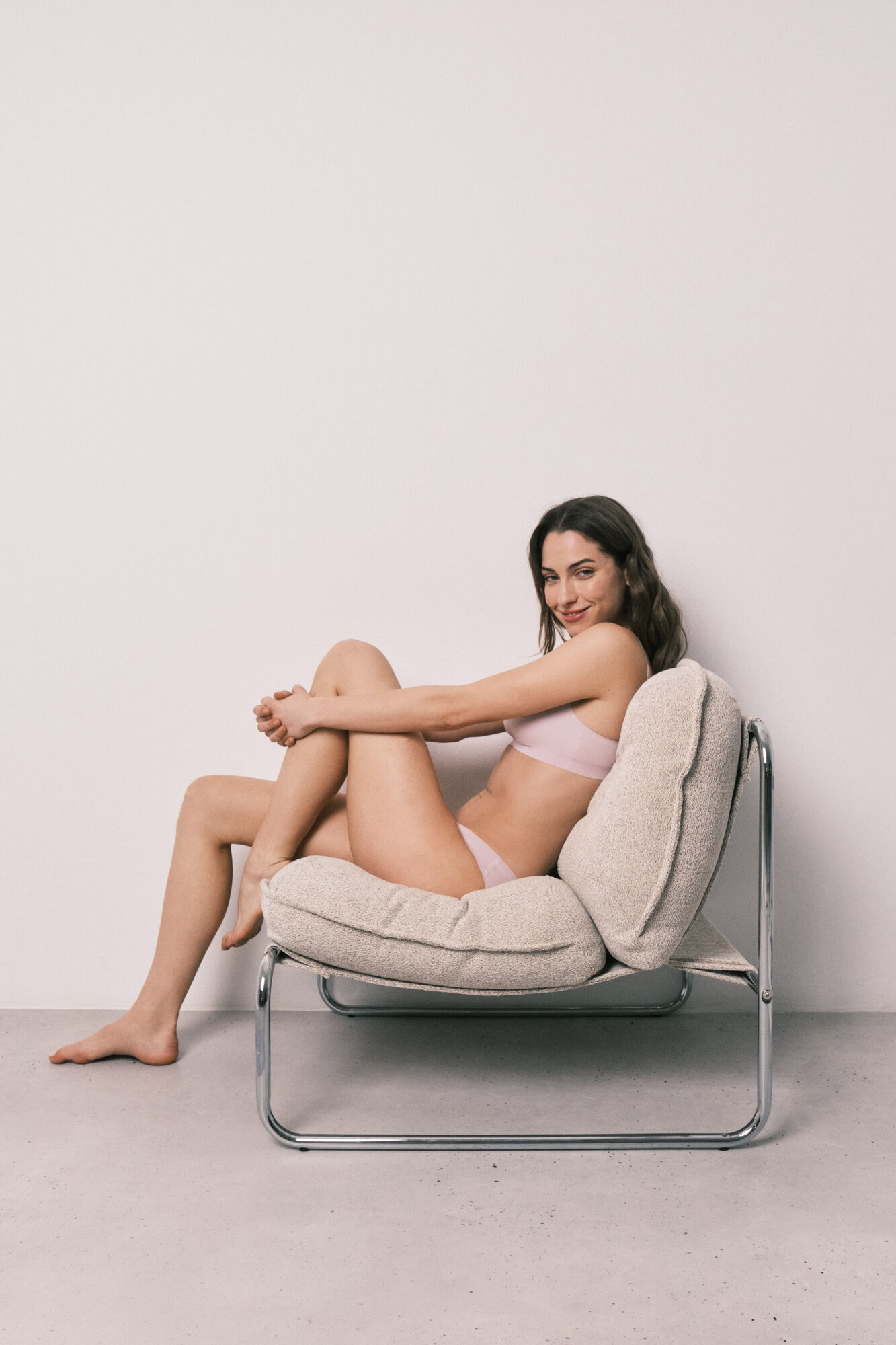 Women'secret Top halter liso corte limpo rosa