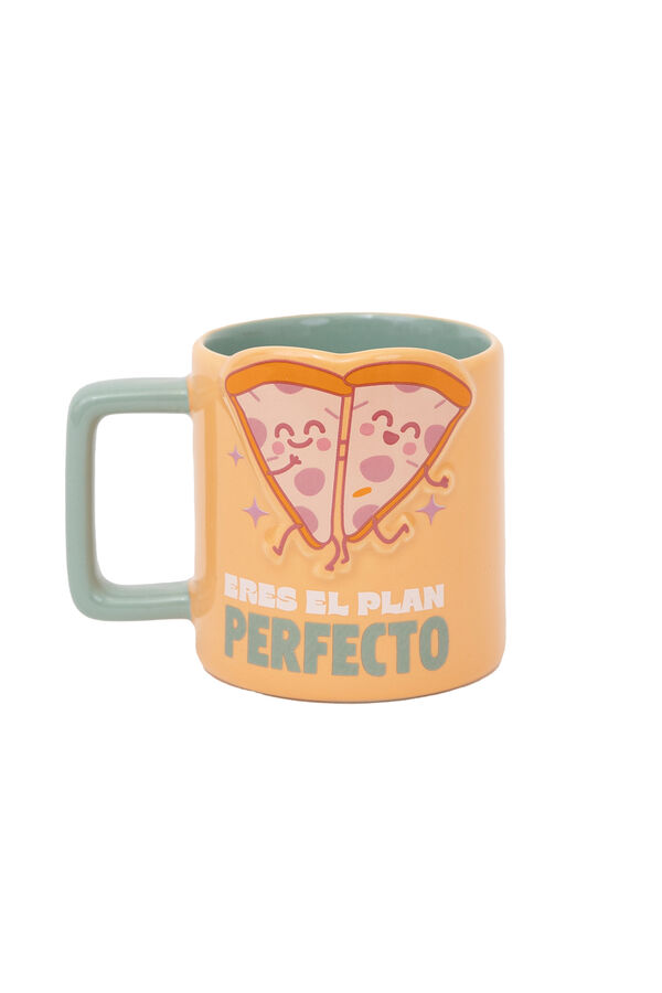 Mr. Wonderful Caneca de pizza 3D - Voc&ecirc; &eacute; o plano perfeito estampado