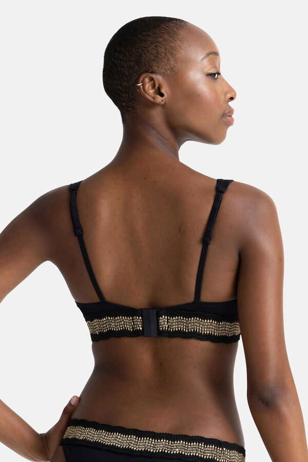 Dorina Top de bikini con relleno fino BOLE negro